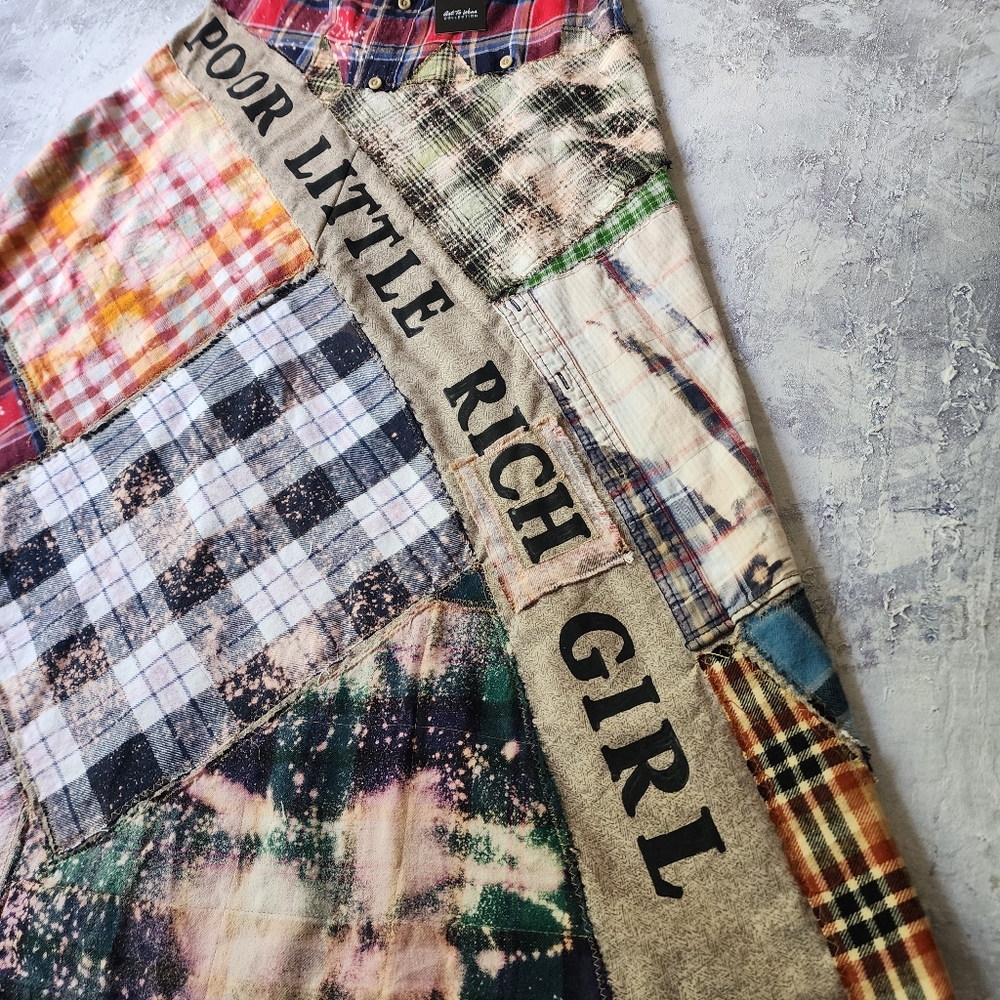 Designer Maxi Skirt Concept Upcycled Patchwork Artisan Craftsman Sustainabile - Picture 9 of 17